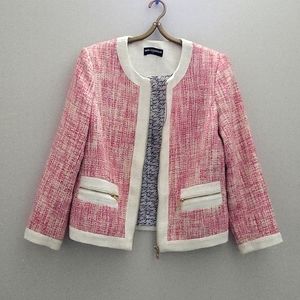 Karl Lagerfeld tweed blazer in bubblegum pink mint condition